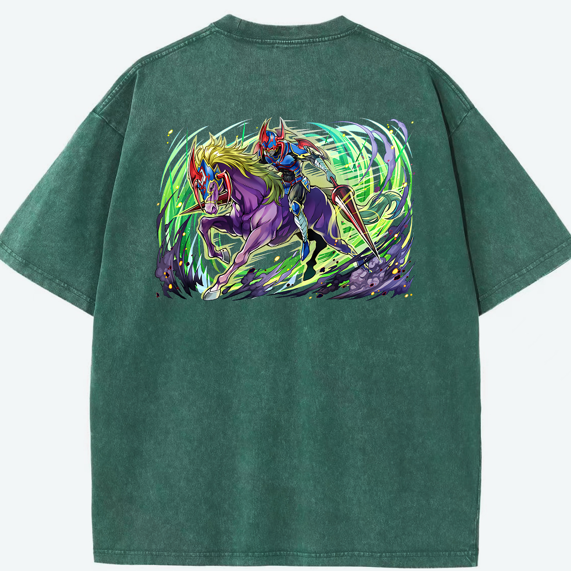 （画像用） 遊☆戯☆王 Yu-Gi-Oh! 綿100% ヴィンテージ風 半袖Tシャツ（背面プリント）